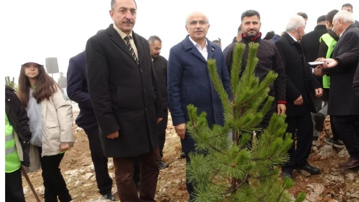 Beydağı'nın etekleri 10 bin 444 ağaçla geleceğe nefes oldu