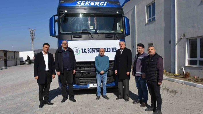 Bozüyük Belediyesi 10. yardım tırı Kahramanmaraş'a  yola çıktı