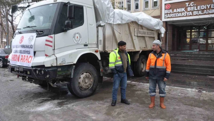 Bulanık Belediyesinden deprem bölgesine yardım eli