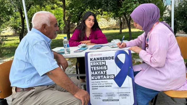 Çemişgezek'te kanserde erken teşhis için farkındalık etkinliği