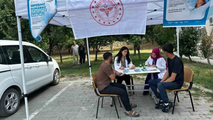 Çemişgezek'te sigara ile mücadele etkinliği