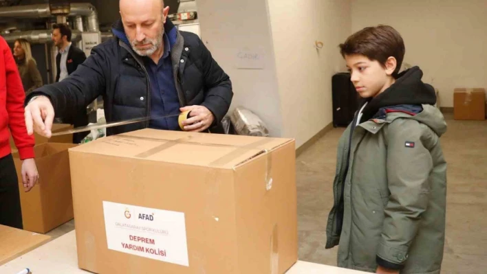 Cenk Ergün, oğluyla birlikte çalışmalara destek verdi