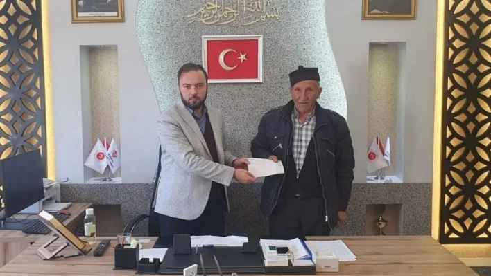 Çiftçi İzzet amcadan büyük bağış