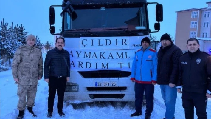 Çıldır'dan deprem bölgesine yardım eli