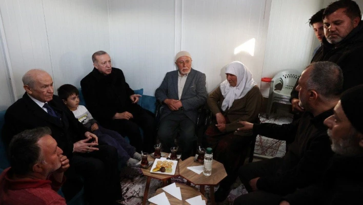 Cumhurbaşkanı Erdoğan'ı konteynerde misafir eden depremzede o anları anlattı