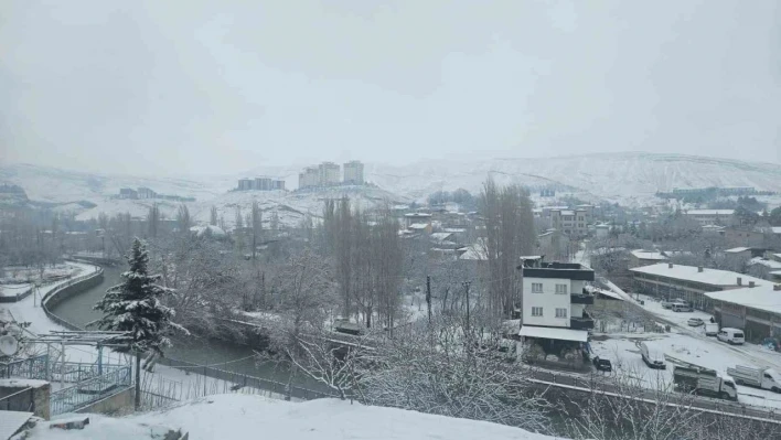 Darende'de kar yağışı sonrası kartpostallık görüntüler oluştu