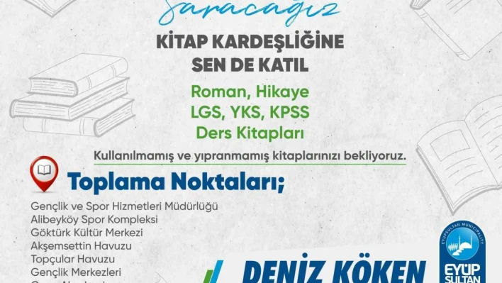 Deprem bölgesi için 'Kitap Kardeşliğine Sen de Katıl' Kampanyası başlatıldı