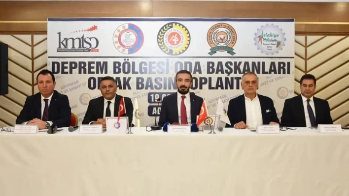 Depremden etkilenen illerden ortak çağrı
