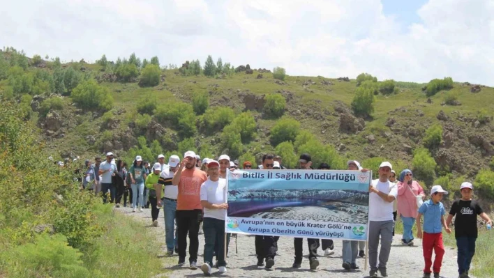 Doğa harikası Nemrut'ta sağlıklı beslenme ve hareketli yaşama dikkat çektiler