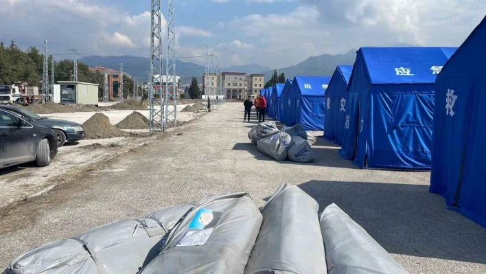 Dörtyol'da afetzedeler için çadır kent kuruluyor