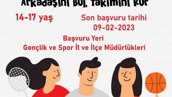 Elazığ'da 'Arkadaşını Bul, Takım Kur' projesi hayata geçiyor