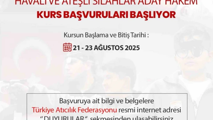 Elazığ'da aday hakem kursu düzenlenecek