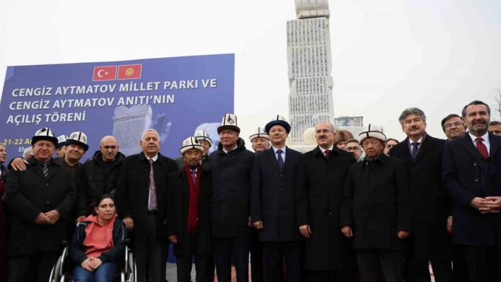 Elazığ'da Cengiz Aytmatov Parkı ve anıtı açıldı