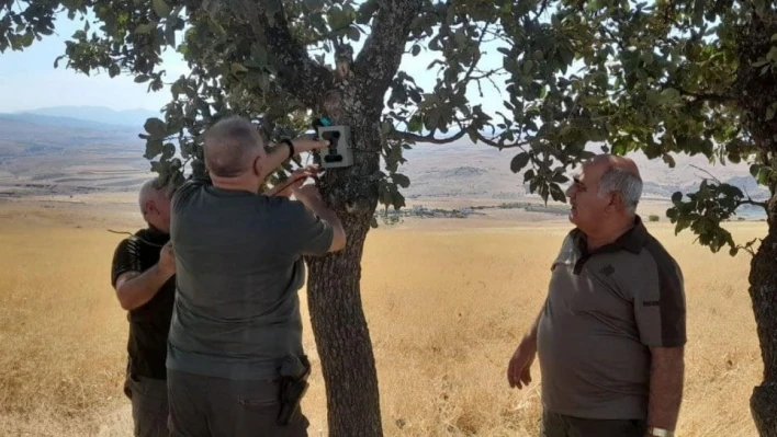 Elazığ'da fotokapanların bakımı yapıldı