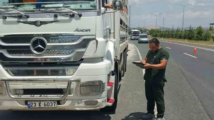 Elazığ'da hayvan sevkiyatı denetimi sürüyor