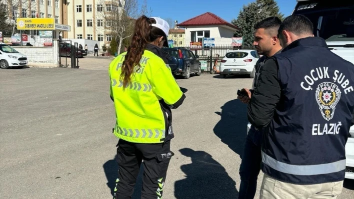 Elazığ'da okul önü denetimleri sürüyor