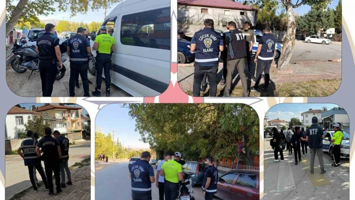 Elazığ'da polis ekipleri okul önü denetimlerine devam ediyor