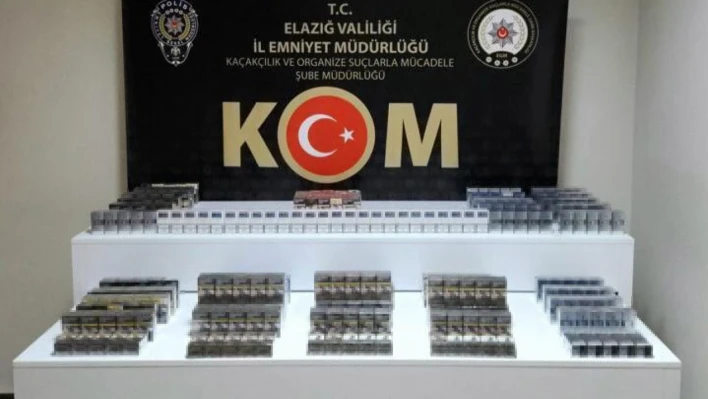 Elazığ'da stepneye zulalanmış 610 paket kaçak sigara ele geçirildi