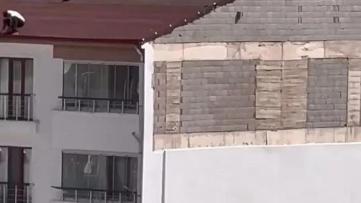 Elazığ'da tedbirsiz çalışma yürekleri ağza getirdi