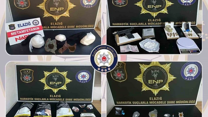 Elazığ'da uyuşturucu operasyonu: 8 şüpheli tutuklandı