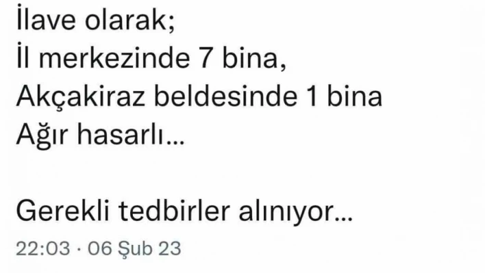 Elazığ Valisi Toraman, '8 bina ağır hasarlı'