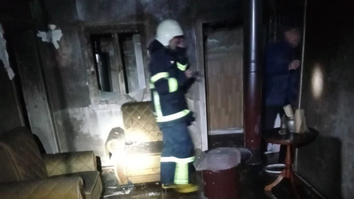 Erzincan'da ev yangını