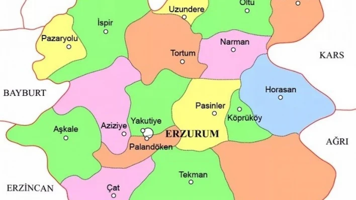 Erzurum ilçe nüfusları açıklandı