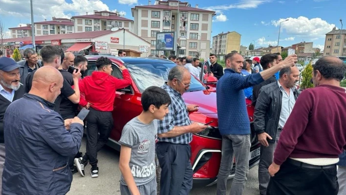 Erzurum'un ilk Togg'una büyük ilgi