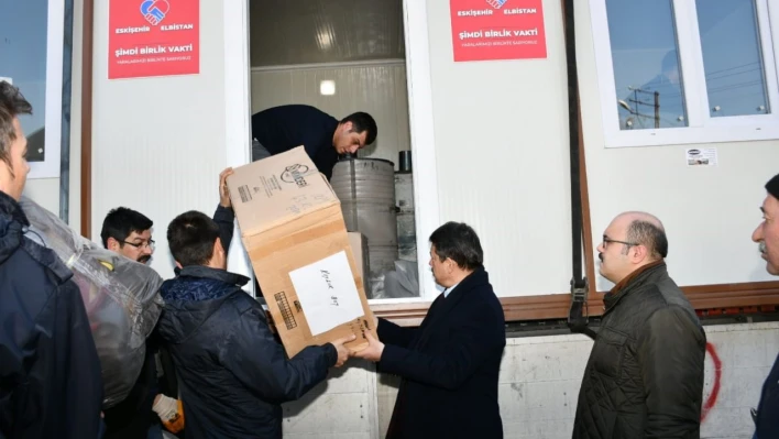 Eskişehir Adliyesi'nden deprem bölgesi Elbistan'a yardım