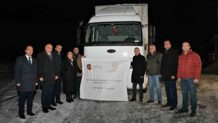 Eskişehir'deki Meslek Liselerince donatılan mobil mutfaklar yolda
