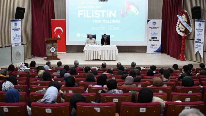 Filistin'in sessiz çığlığı Battalgazi'de yankılandı