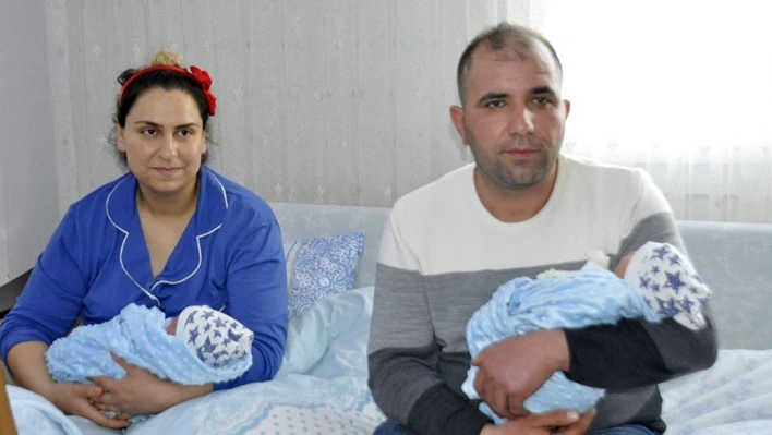 Gaziantepli depremzede çiftin Fethiye'de ikizleri dünyaya geldi
