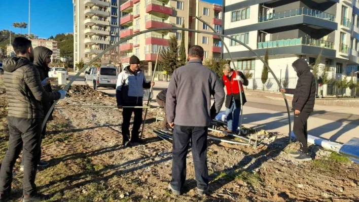 Gazipaşa Arama Kurtarma Ekibi Adıyaman'a gitti
