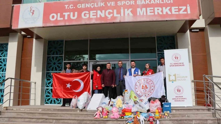 Gençlik merkezinden depremzede çocuklara 3 bin adet oyuncak