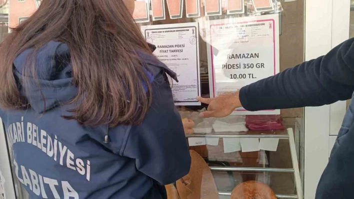 Hakkari'deki fırınlarda hijyen ve gramaj denetimi