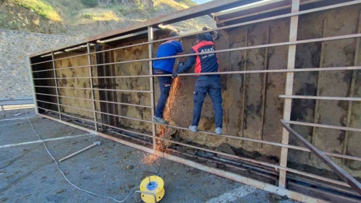 Hayvan yüklü tır devrildi: 1 ölü, 1 yaralı