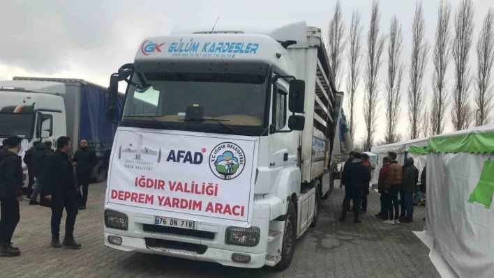 Iğdır'dan deprem bölgesine yardım seferberliği