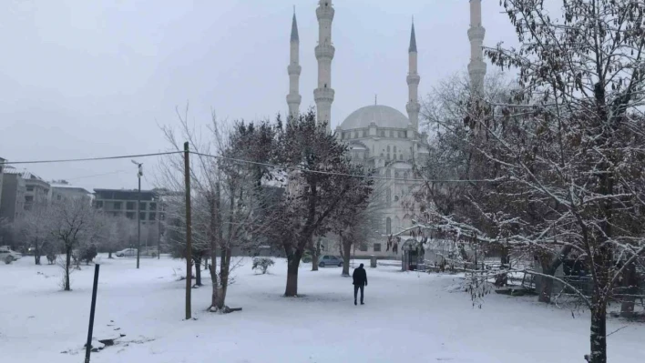 Iğdır güne beyaz örtü ile uyandı