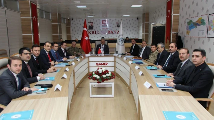 İl Güvenlik ve Asayiş Koordinasyon toplantısı yapıldı