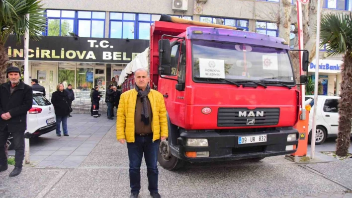 İncirliova Belediyesi depremzedelerin yanında