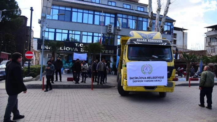 İncirliova'da vatandaşlar deprem bölgesi için tek yürek oldu