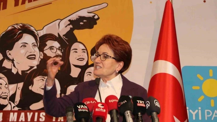 İYİ Parti Genel Başkanı Akşener: 'Seçmeni velinimet görürüm'