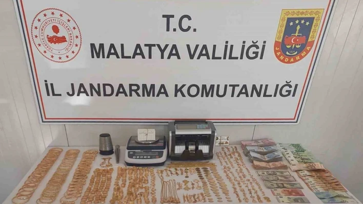 Jandarmadan Malatya'da 6 milyonluk kaçak altın operasyonu