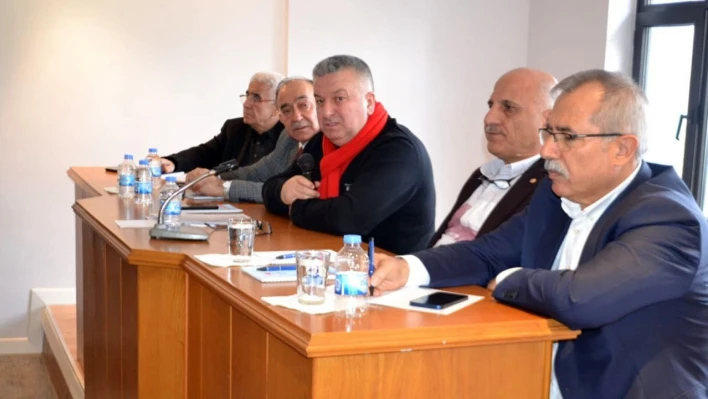 Kabaloğlu Erzurum'da sendika temsilcileri ile bir araya geldi