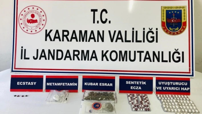 Karaman'da uyuşturucu operasyonunda 3 kişi gözaltına alındı