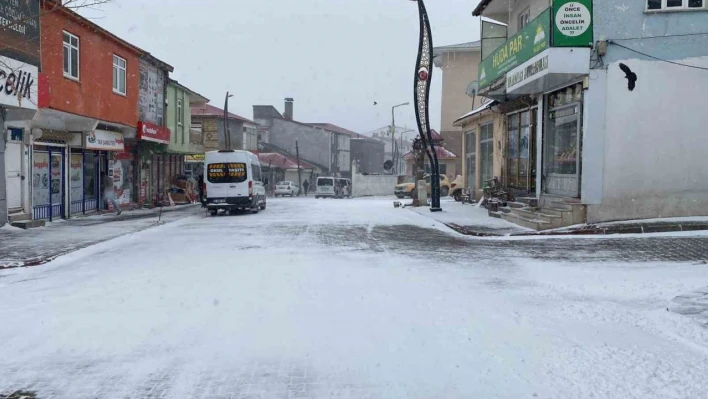 Karlıova ve Genç'te kar yağışı