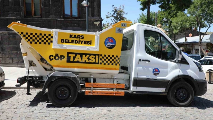 Kars Belediyesi'nde  'çöp taksi'  hizmete girdi