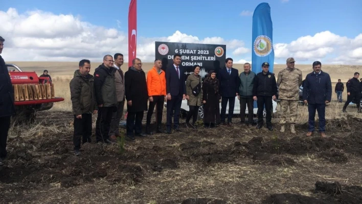 Kars'ta '6 Şubat Deprem Şehitleri Ormanı' oluşturuldu