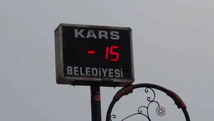 Kars'ta soğuk etkili oluyor