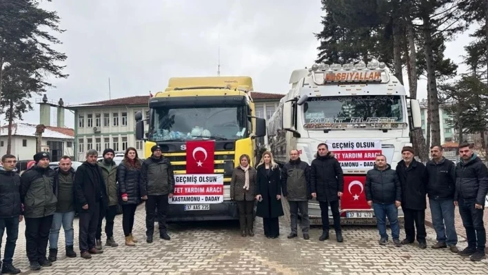Kastamonu'dan deprem bölgesine yakacak yardımı